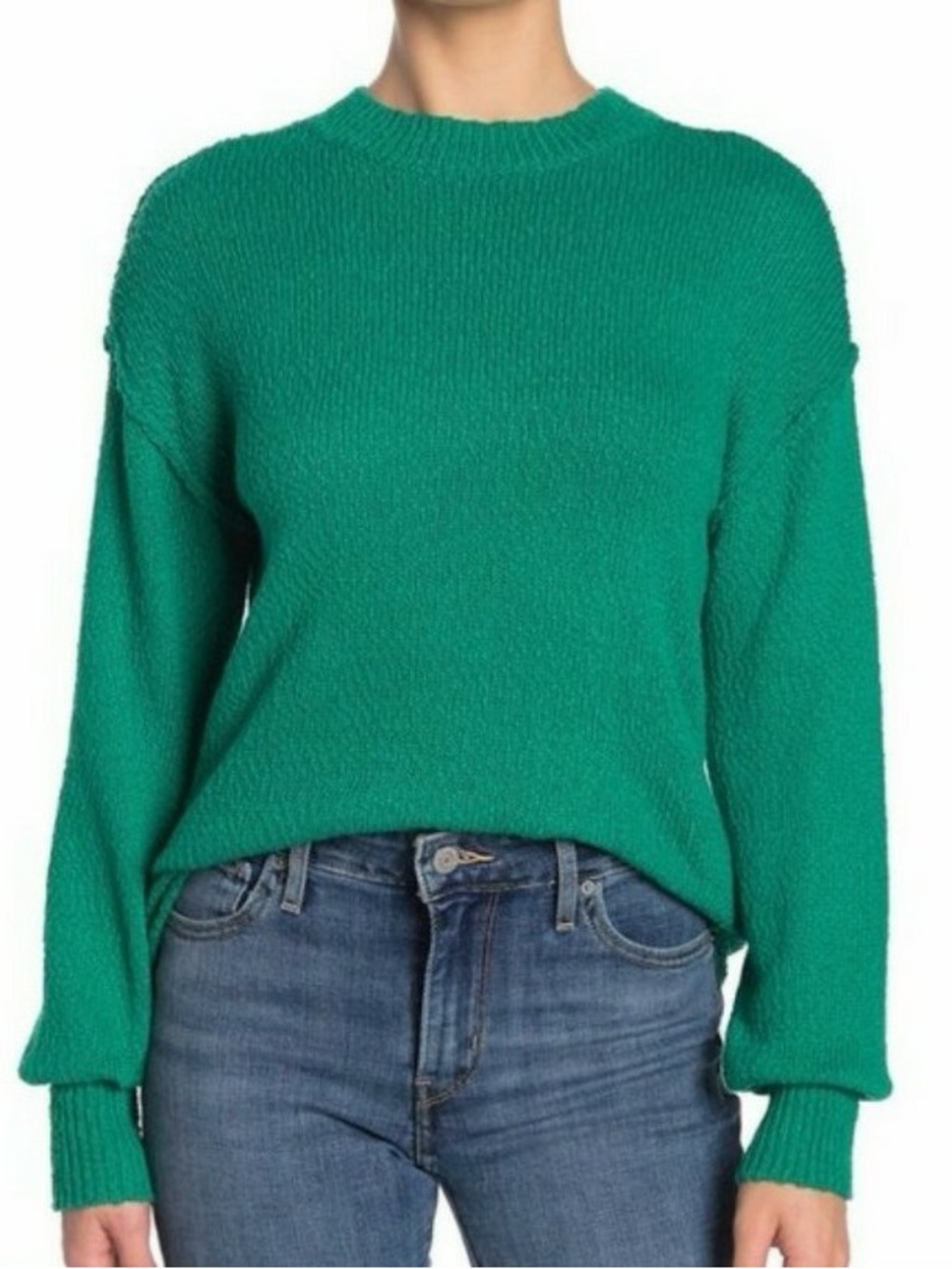 Abound Green Crewneck Women's Sweater